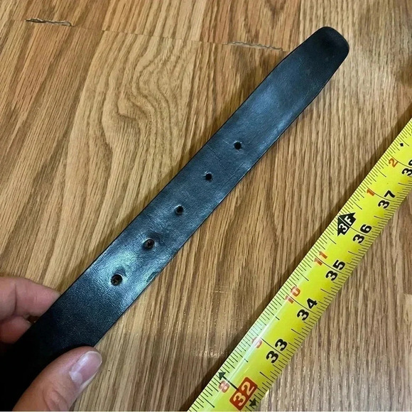 Croc Pattern Embossed Belts Bonded Leather Belt G Buckle - Picture 6 of 10